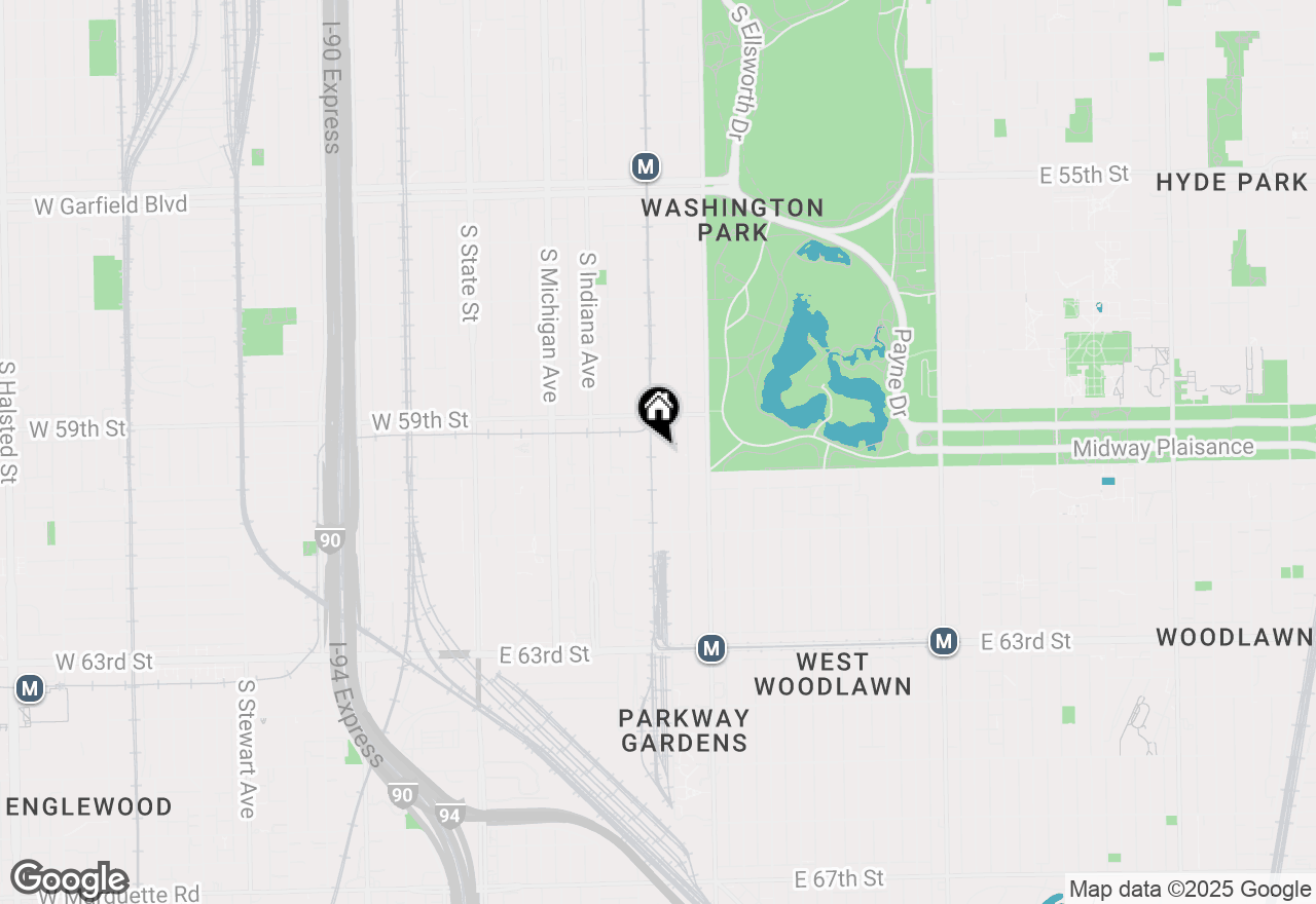 Map of 5938 S Calumet Avenue #1, Chicago, IL 60637