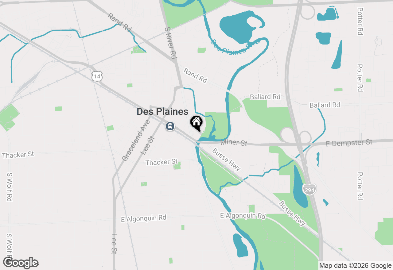Map of 711 S River Road #314, Des Plaines, IL 60016
