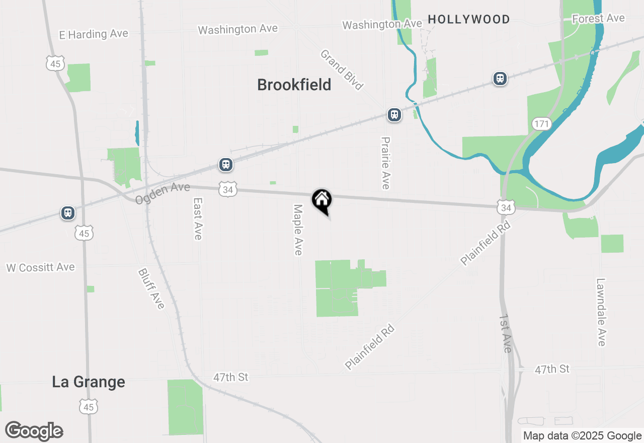 Map of 4144 Park Avenue, Brookfield, IL 60513