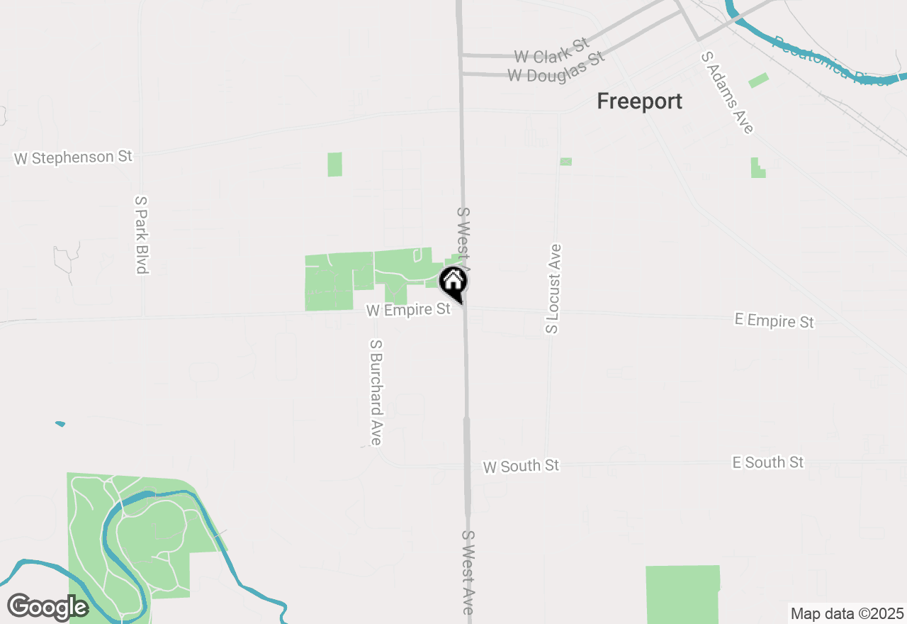 Map of 817 W Empire Street, Freeport, IL 61032