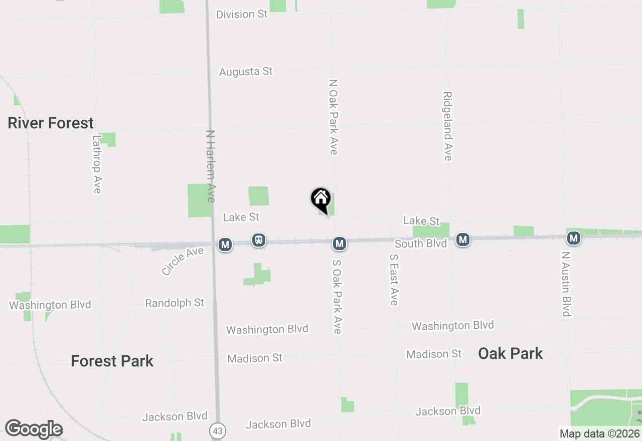 Map of 835 Lake Street #316, Oak Park, IL 60301