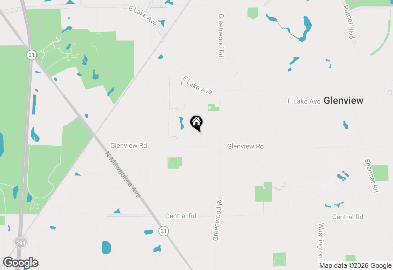 Map of 1028 Highland Lane, Glenview, IL 60025