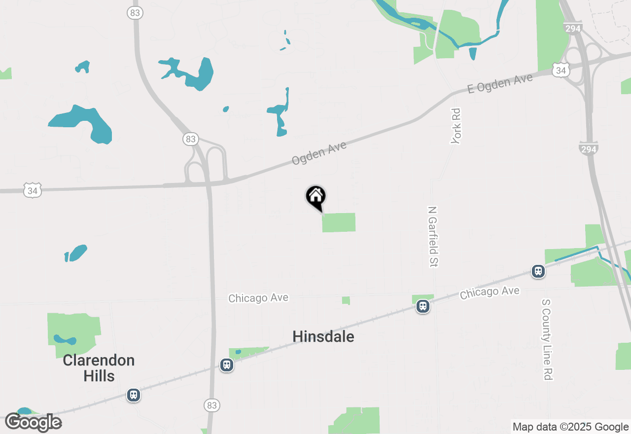 Map of 502 W North Street, Hinsdale, IL 60521