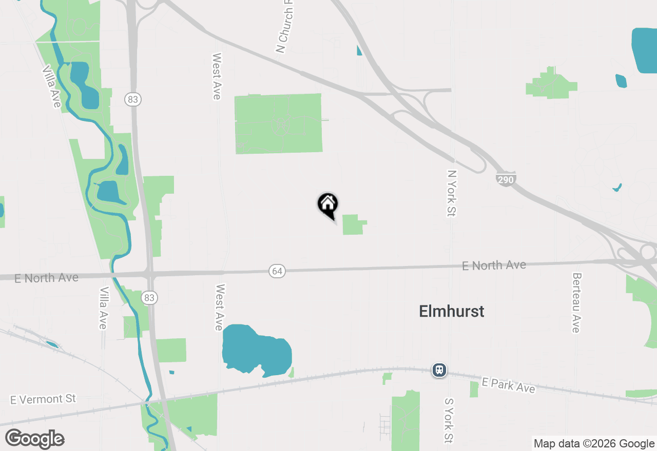 Map of 365 N Walnut Street, Elmhurst, IL 60126