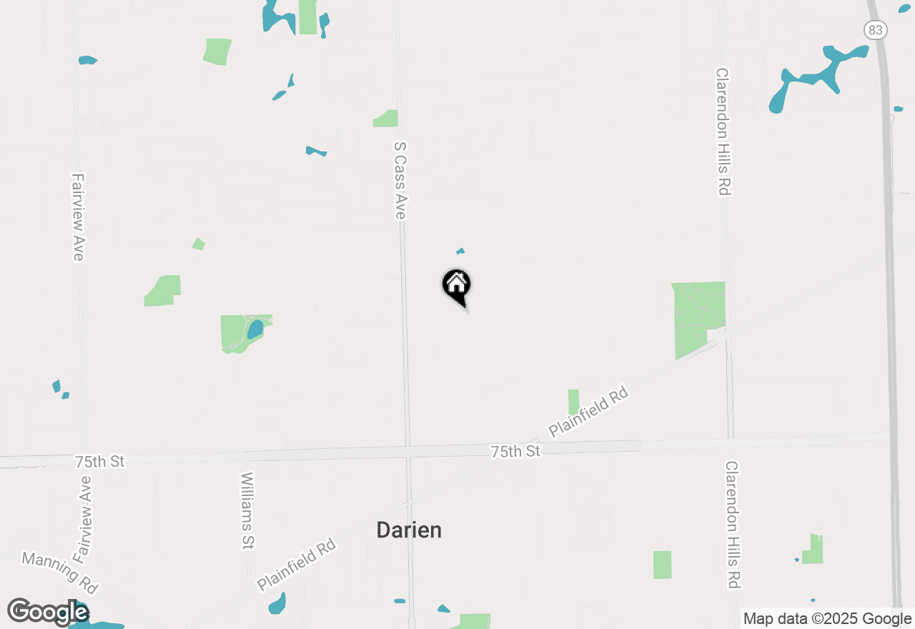 Map of 1021 Tamarack Drive, Darien, IL 60561