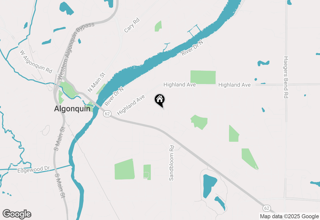 Map of 8 Oxford Court, Algonquin, IL 60102