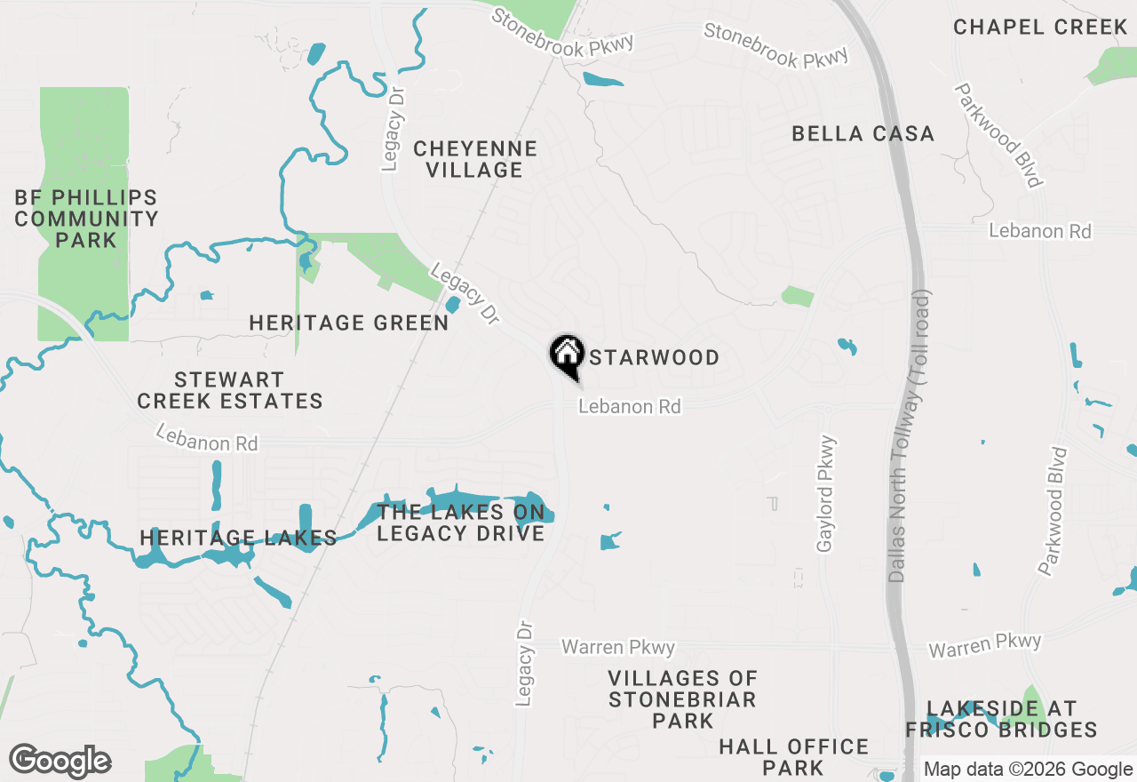 Map of 4701 Paxton Lane, Frisco, TX 75034