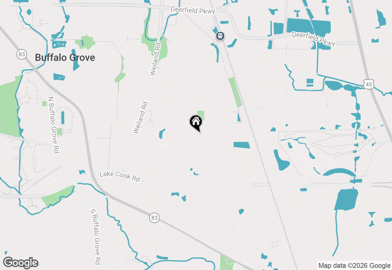 Map of 627 Buckthorn Terrace, Buffalo Grove, IL 60089