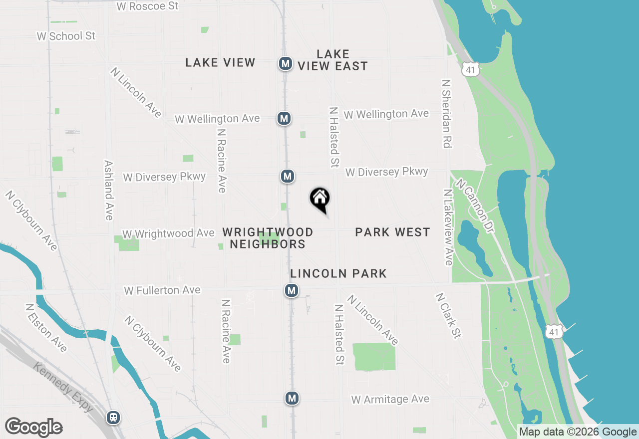 Map of (Address confidential), Chicago, Illinois 60657