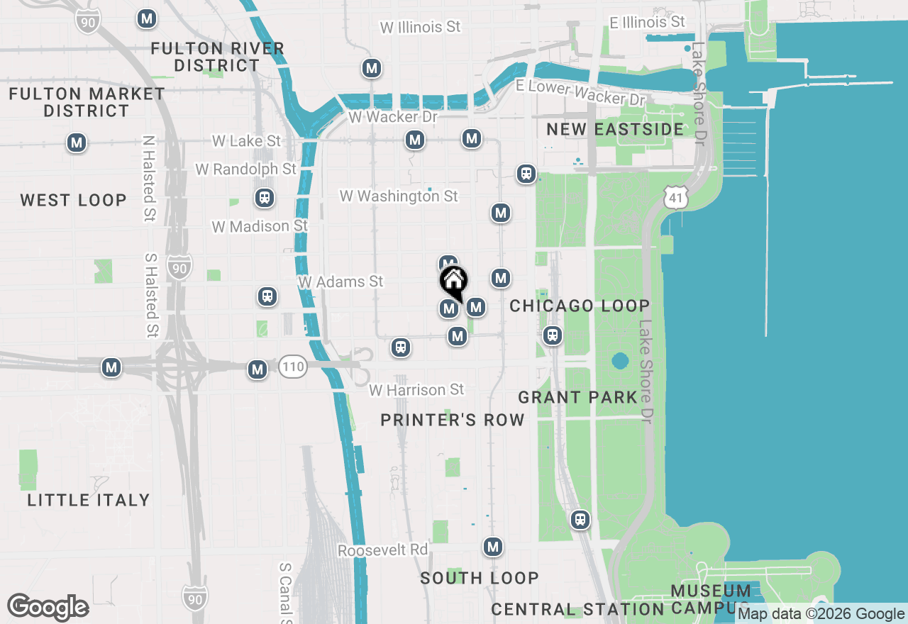 Map of 33 W Jackson Boulevard #4TH, Chicago, IL 60604
