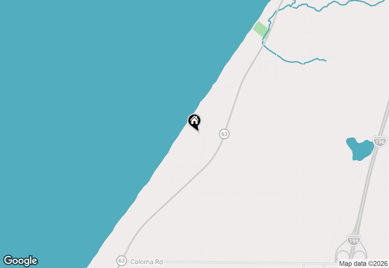 Map of 4830 Lakeside Lane, Coloma, MI 49038