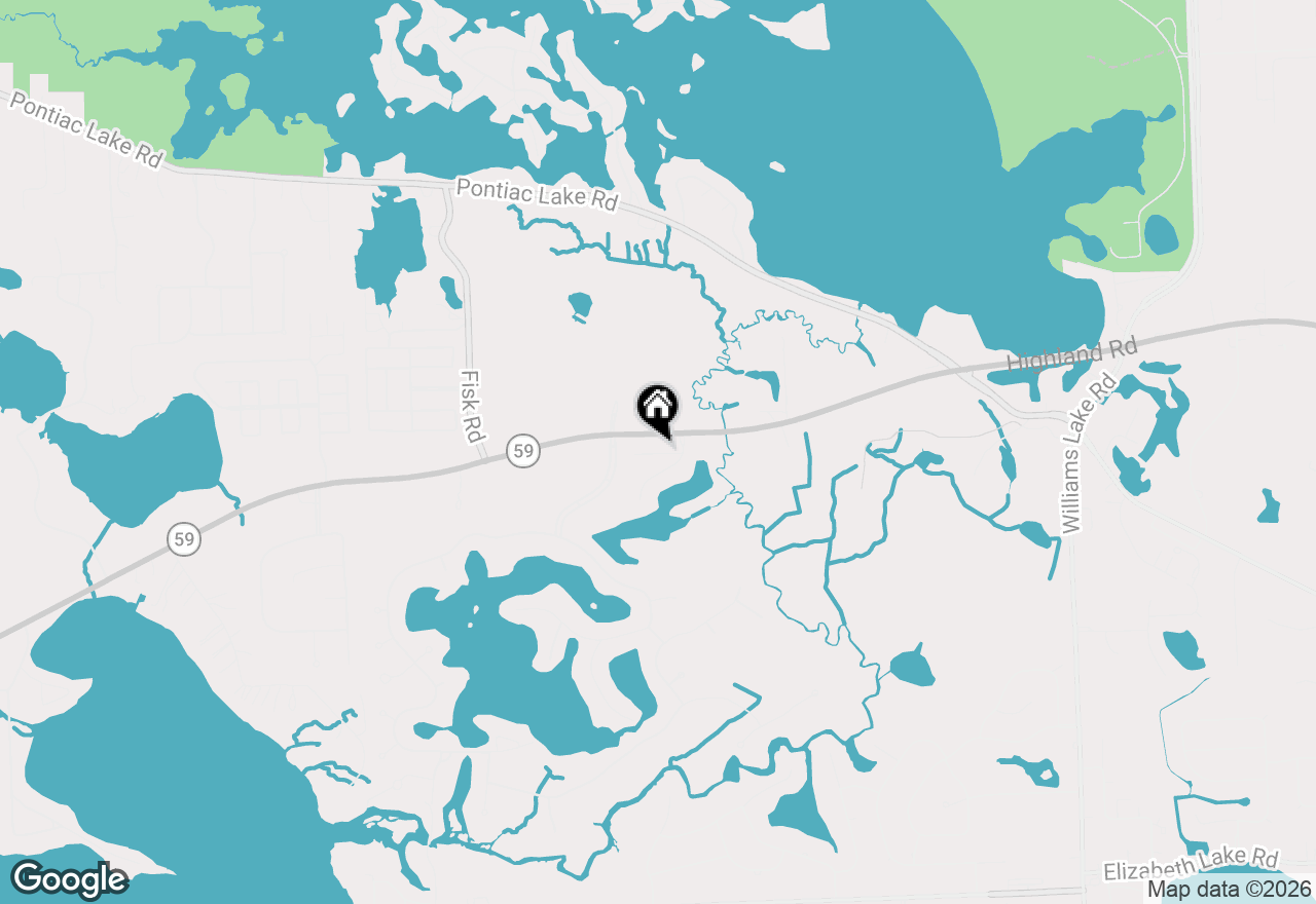 Map of 9046 Rhyan Road, White Lake, MI 48386