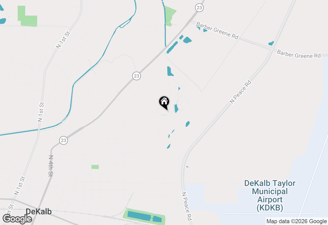 Map of 1628 E Dresser Road, Dekalb, IL 60115