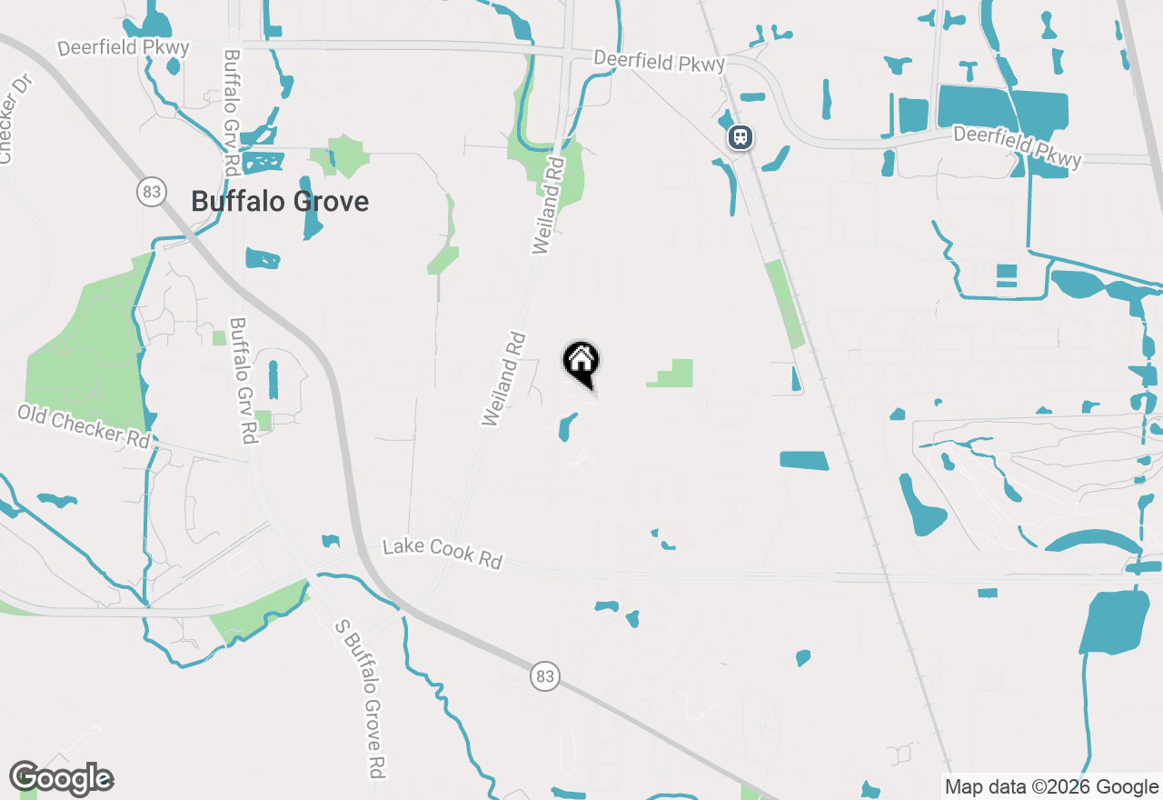 Map of 355 Hazelwood Terrace, Buffalo Grove, IL 60089