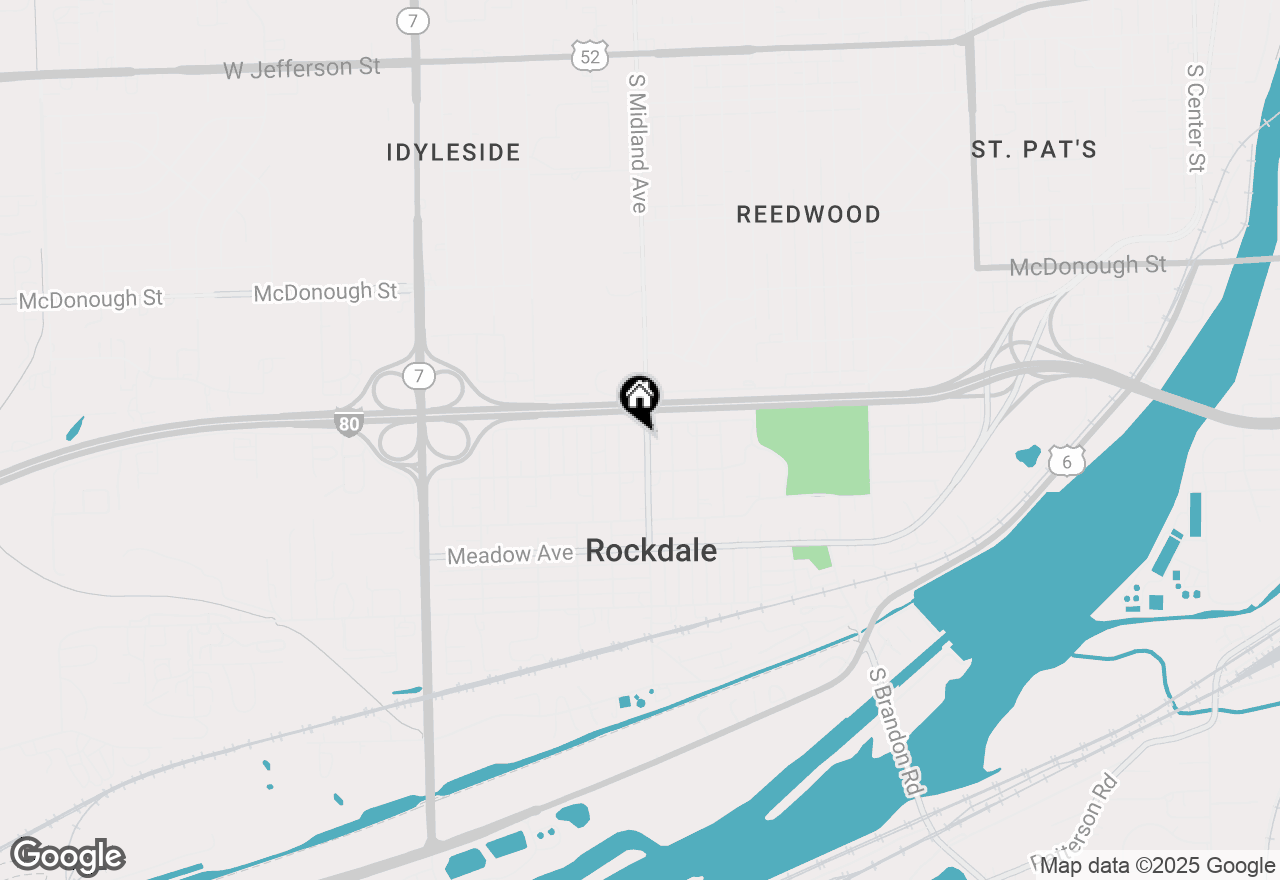 Map of 625 Midland Avenue, Rockdale, IL 60436