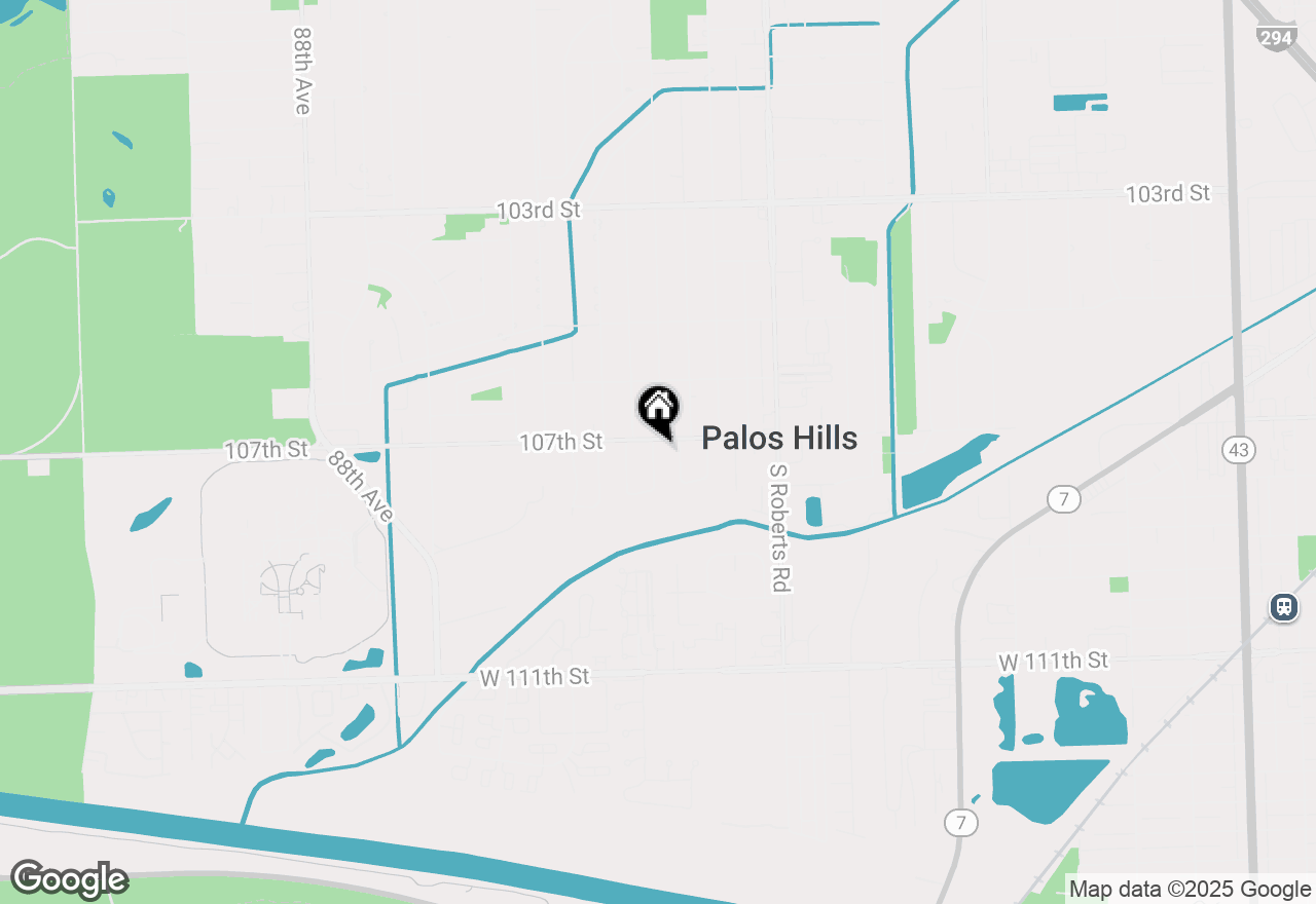 Map of 10709 E Olympia Circle, Palos Hills, IL 60465