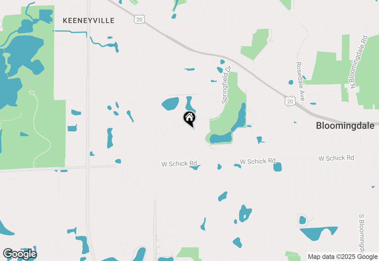 Map of 306 Orchard Lane, Bloomingdale, IL 60108