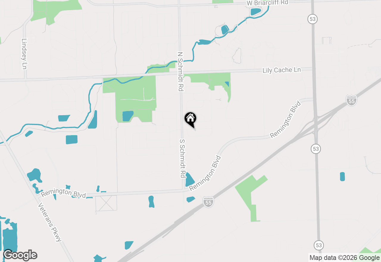 Map of 479 Bluebird Drive, Bolingbrook, IL 60440
