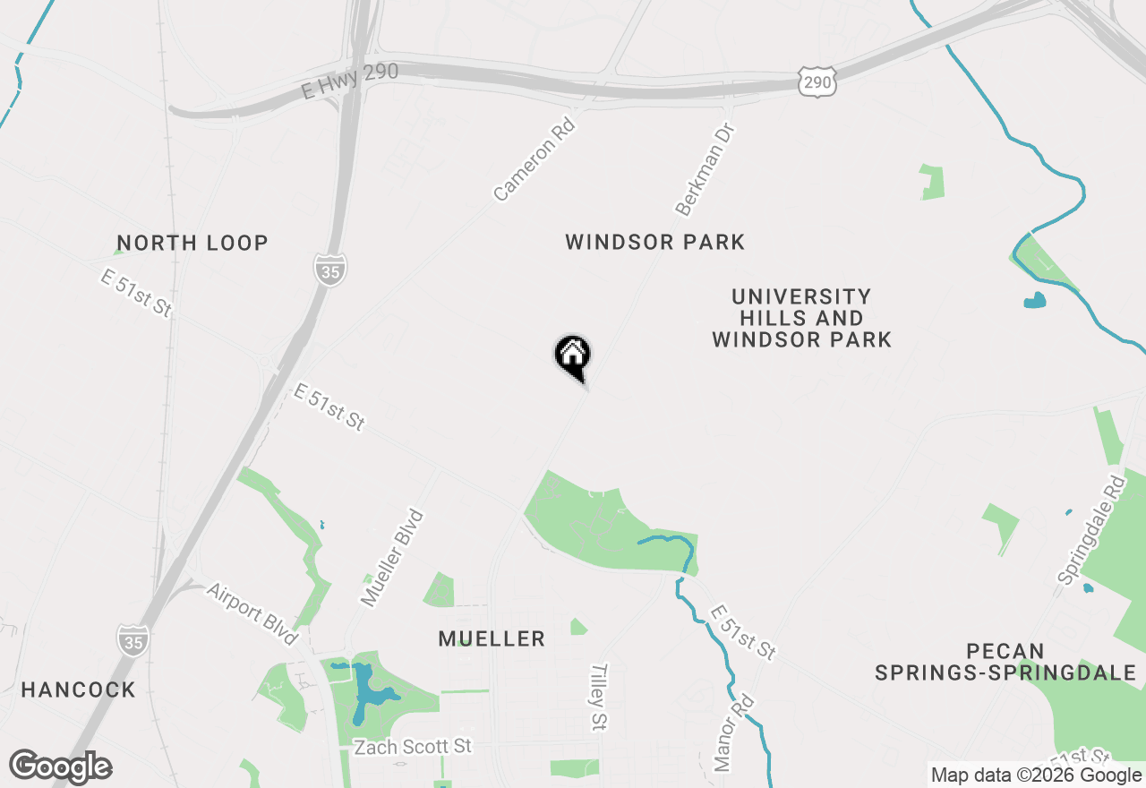 Map of 1610 Corona Dr, Austin, TX 78723