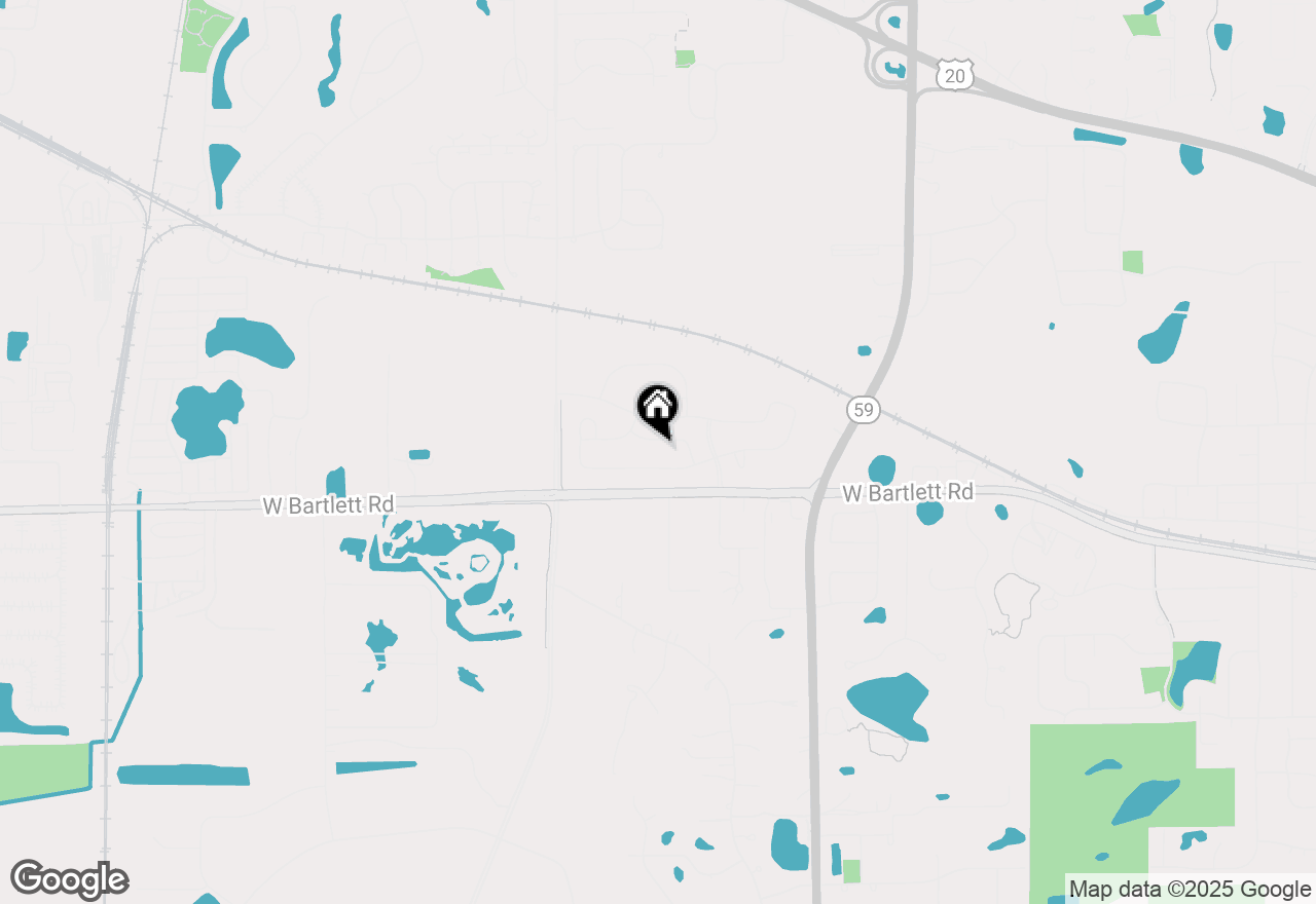 Map of 1263 Wildflower Lane, Bartlett, IL 60103