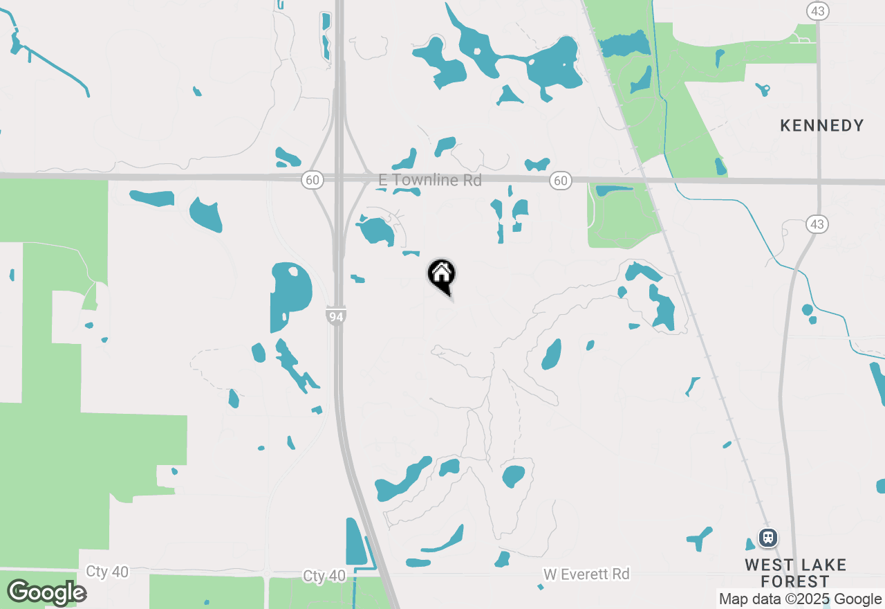 Map of 342 S Berkshire Drive, Lake Forest, IL 60045