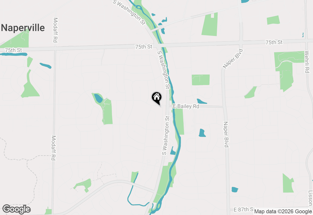 Map of 16 W Bailey Road, Naperville, IL 60565