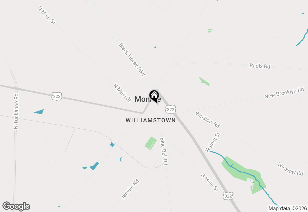 Map of 111 E Garwood Ave, Williamstown, NJ 08094