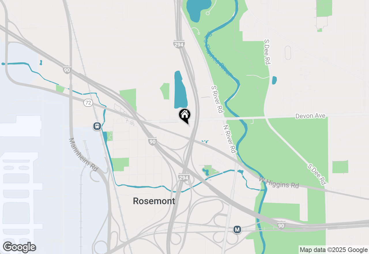 Map of 9622 W Higgins Road #1BS, Rosemont, IL 60018