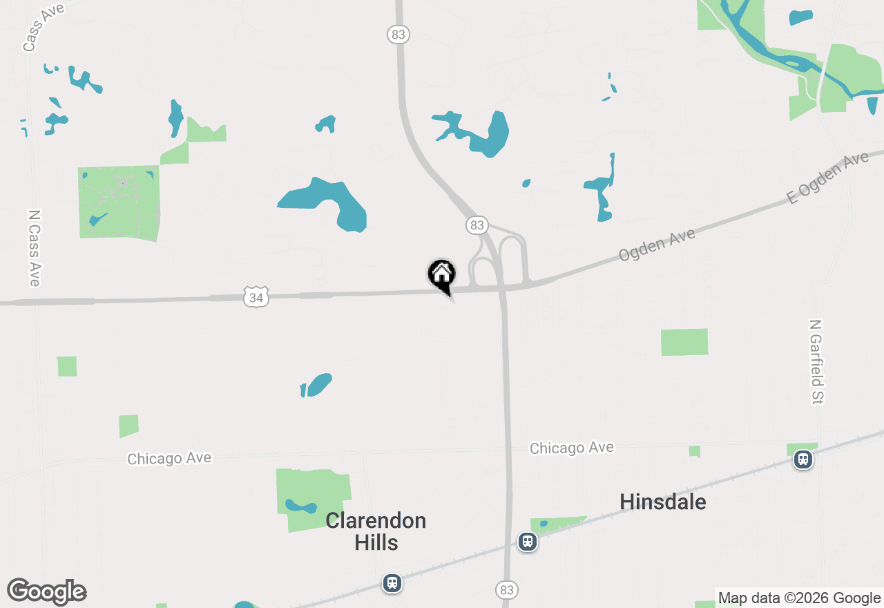 Map of 285 Middaugh Road, Clarendon Hills, IL 60514