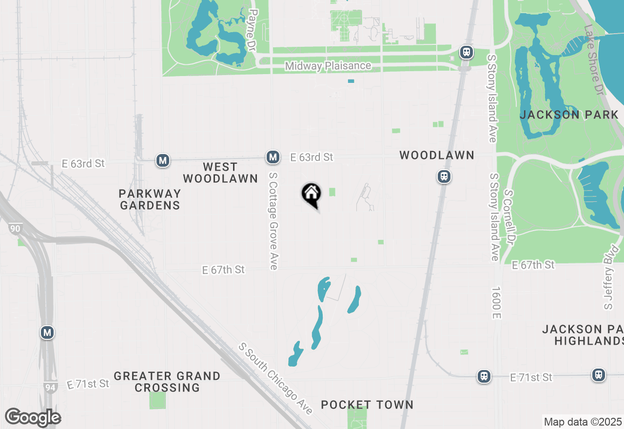 Map of 6500 S Ingleside Avenue #2, Chicago, IL 60637