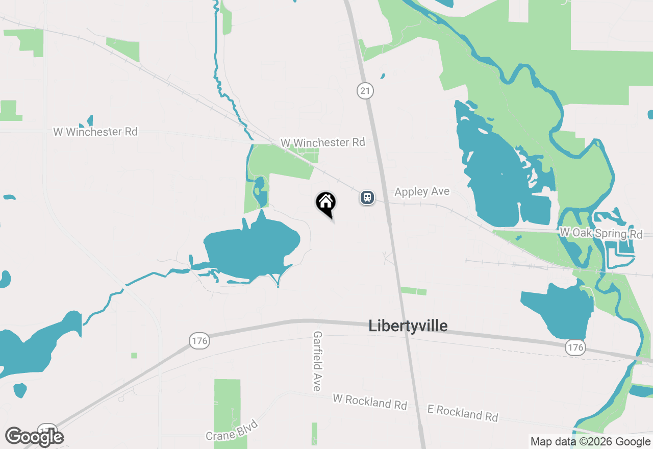 Map of 407 Lake Street, Libertyville, IL 60048