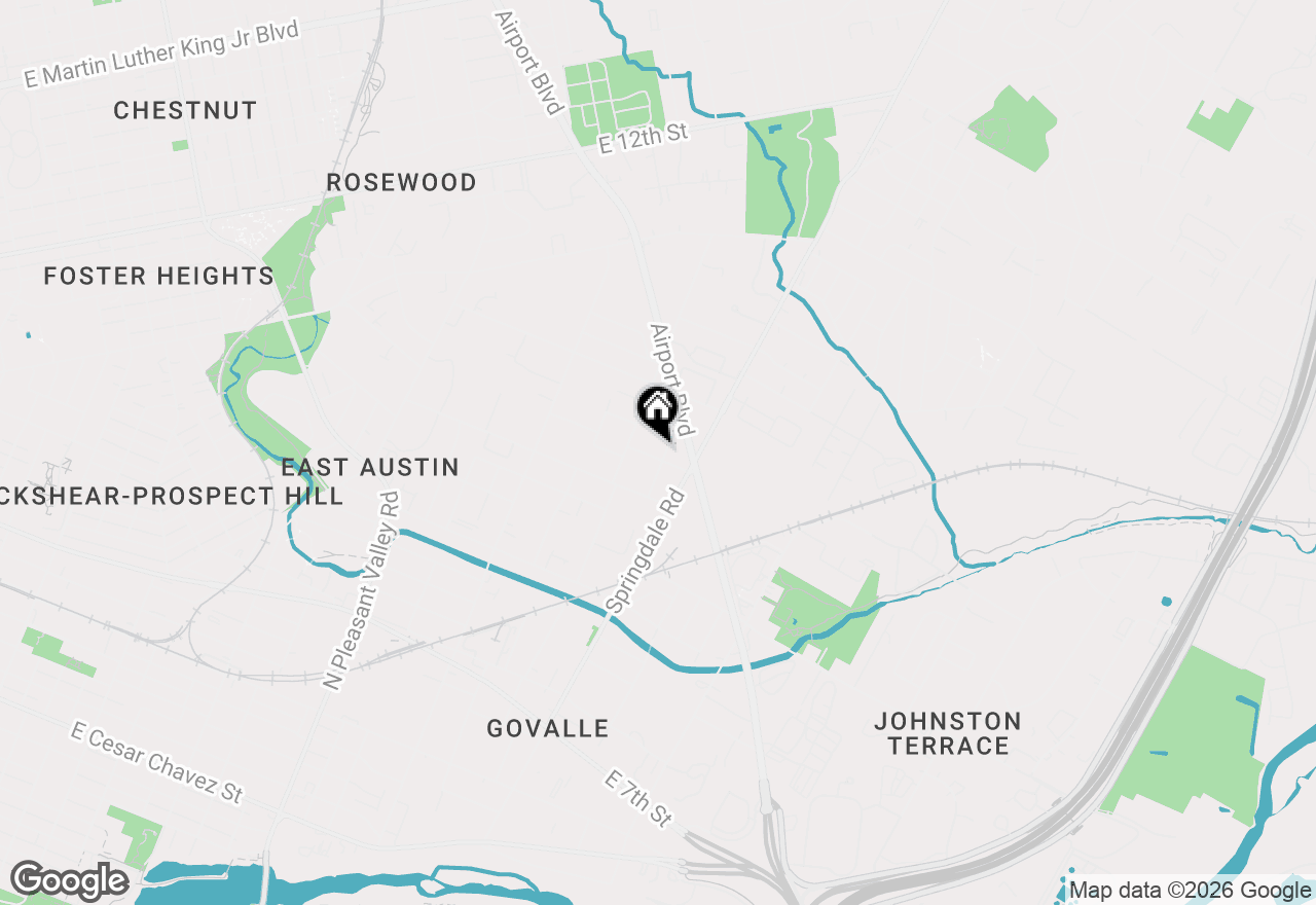 Map of 3612 Thompson St #1, Austin, TX 78702