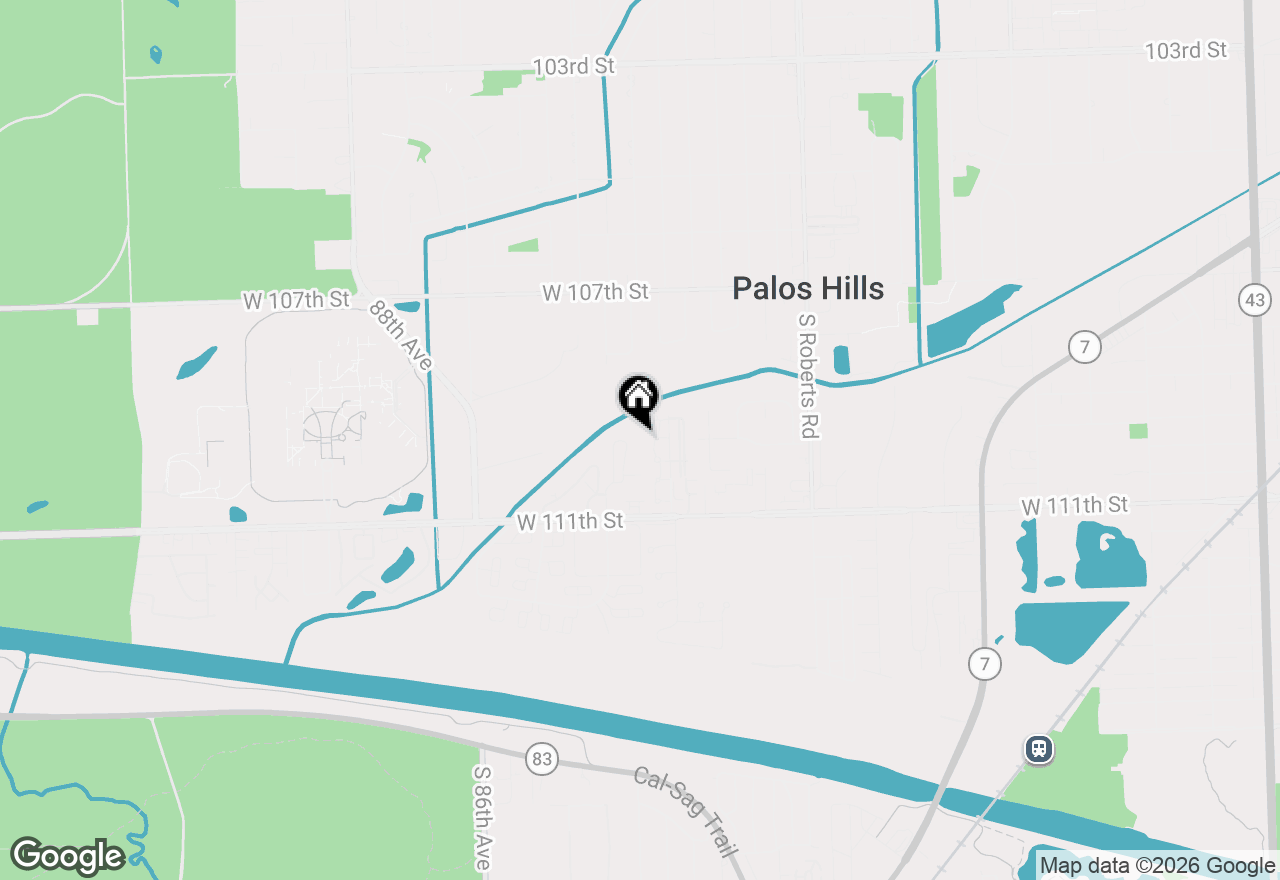 Map of 10965 S 84th Avenue #3C, Palos Hills, IL 60465