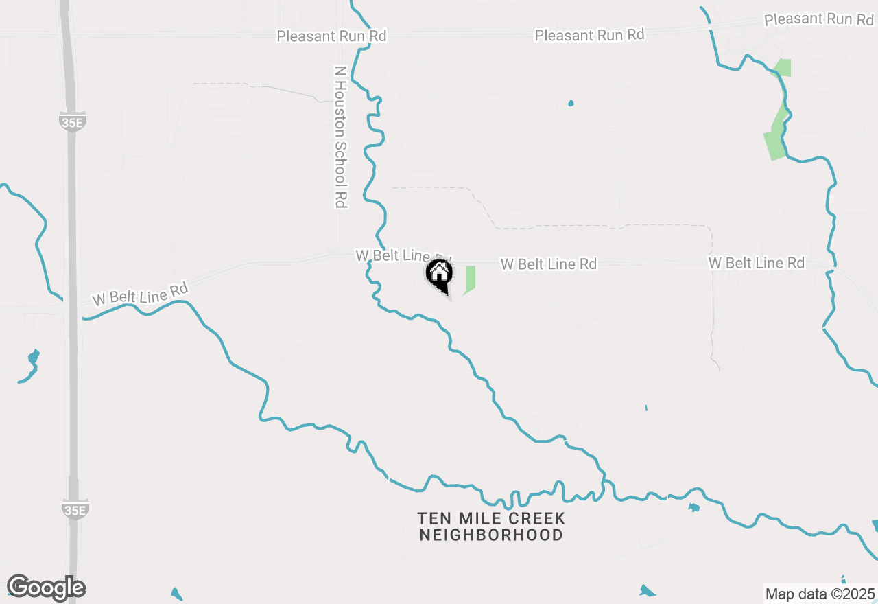 Map of 742 Mill Creek Road, Lancaster, TX 75146