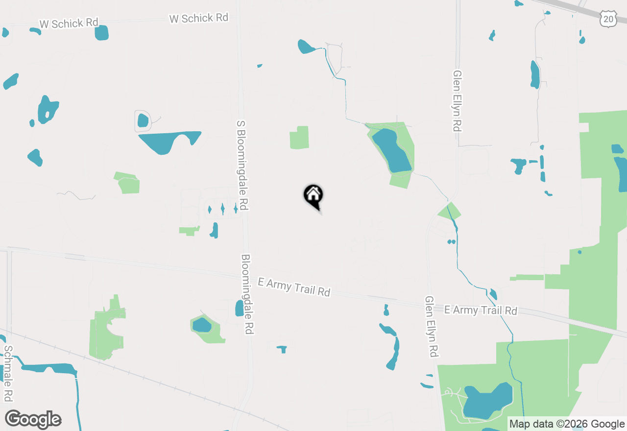 Map of 309 Plymouth Lane Nw, Bloomingdale, IL 60108