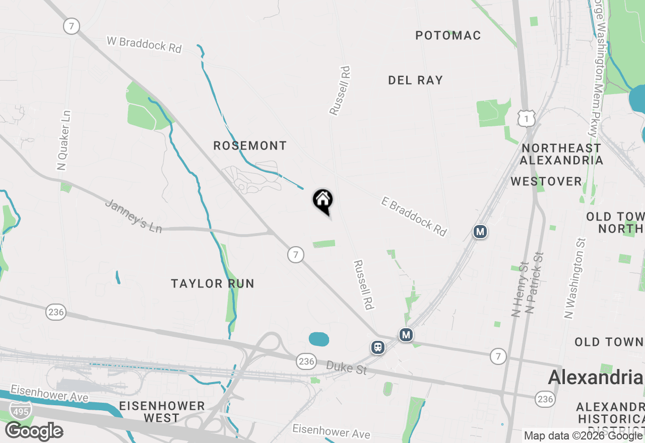 Map of 209 W Myrtle Street, Alexandria, VA 22301