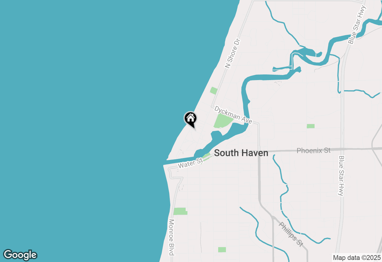 Map of 66 Lake Shore Drive, South Haven, MI 49090