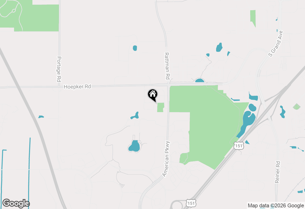 Map of 5342 Tree Ridge Trail, Madison, WI 53718