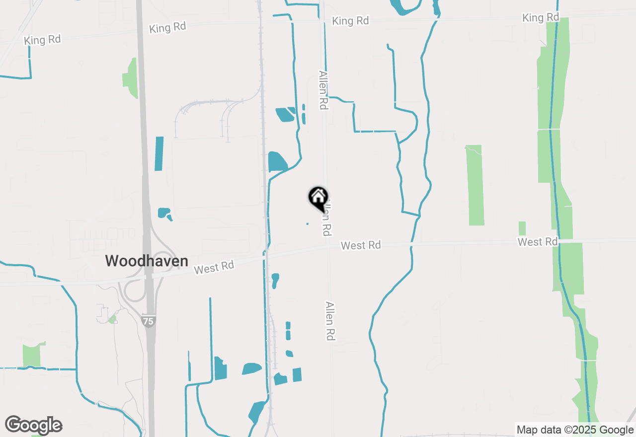 Map of 22720 Allen Road, Woodhaven, MI 48183