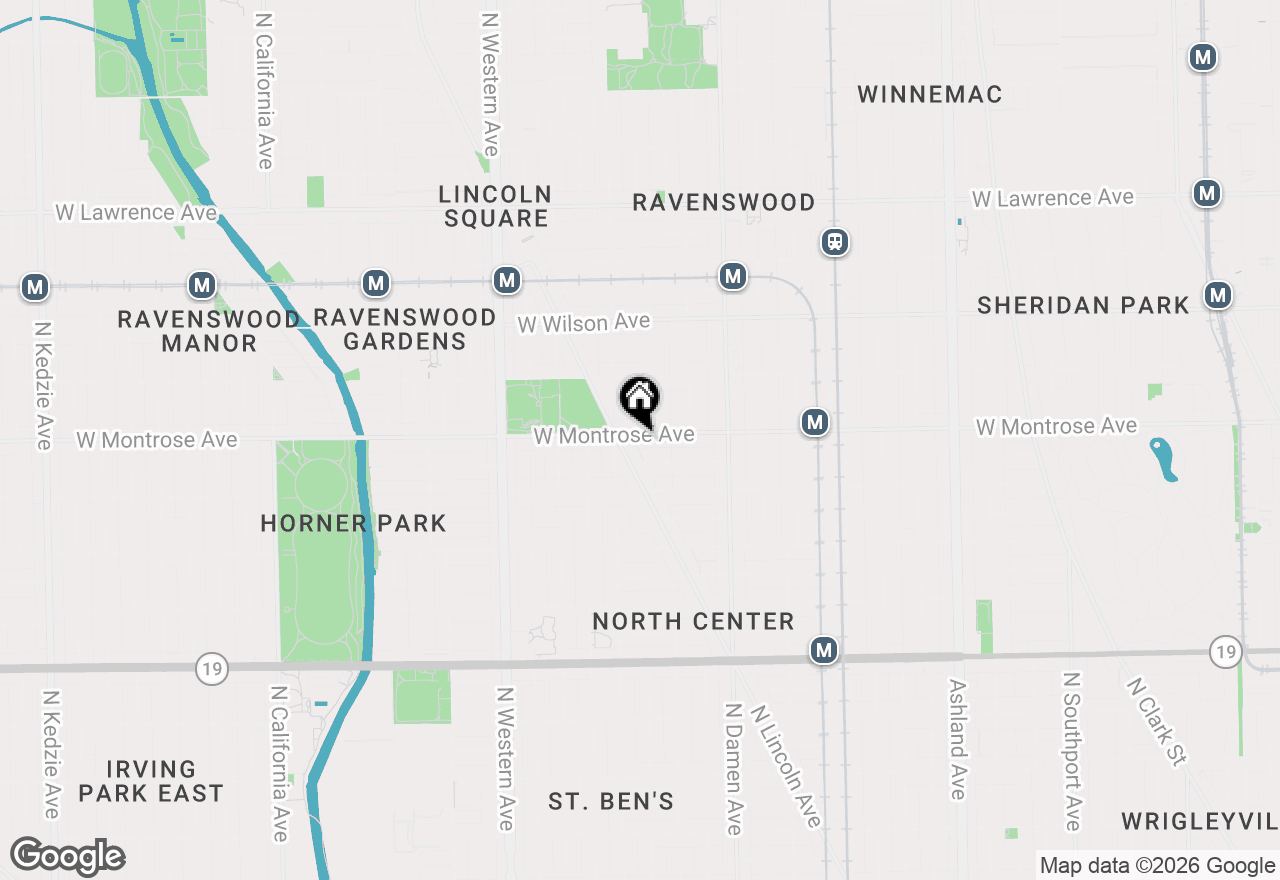 Map of 2135 W Montrose Avenue, Chicago, IL 60618