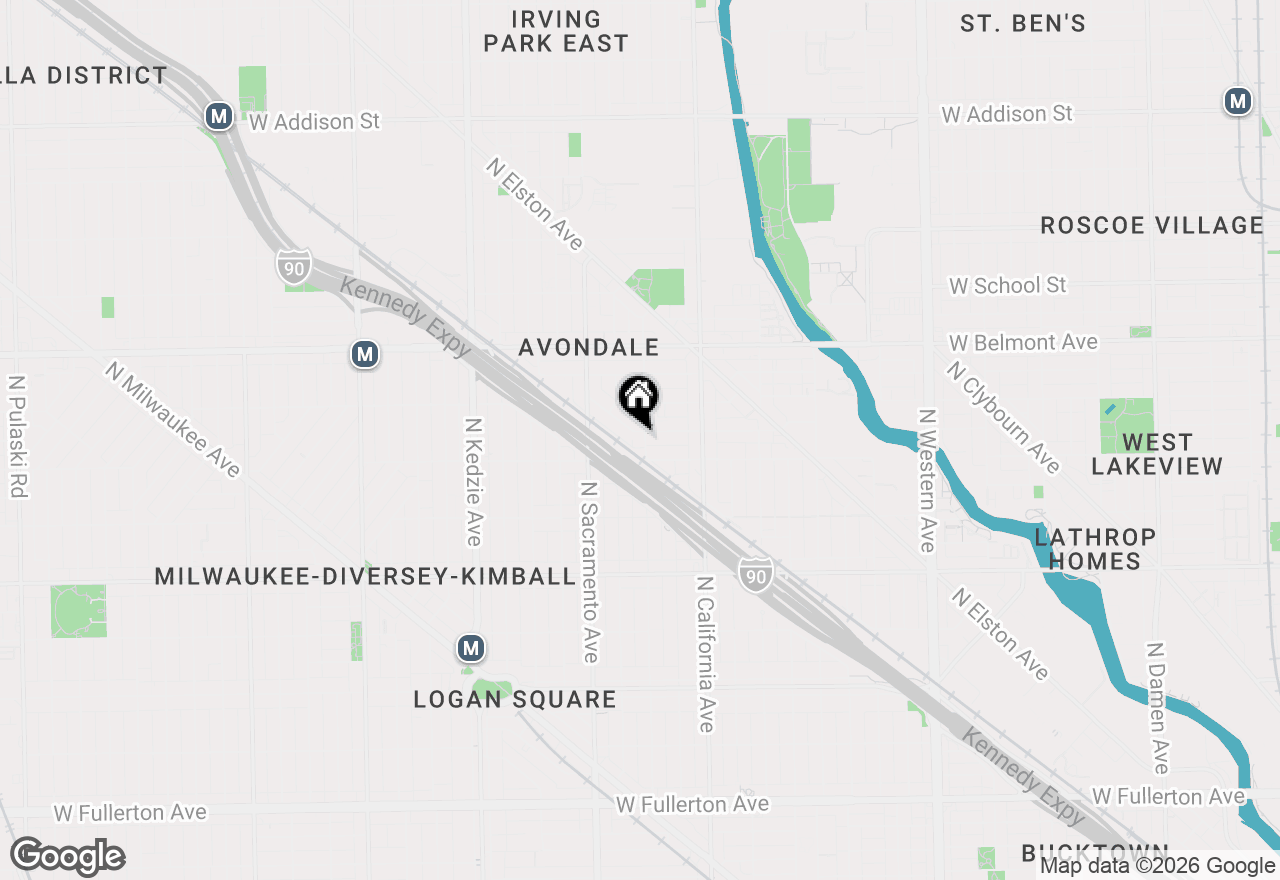 Map of 3020 N Francisco Avenue, Chicago, IL 60618