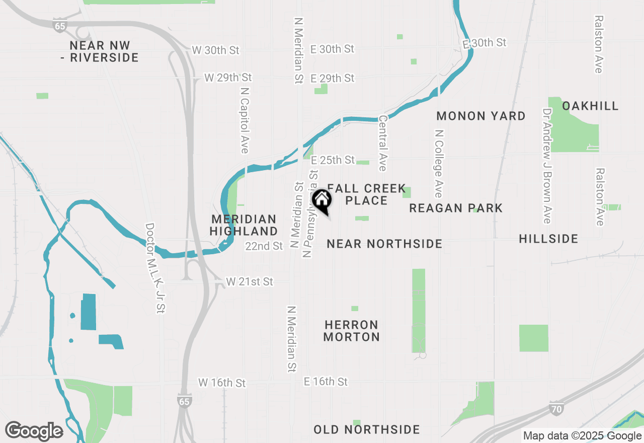 Map of 2254 N Talbott Street, Indianapolis, IN 46205