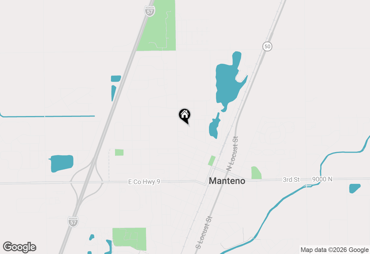 Map of 549 Louise Drive, Manteno, IL 60950