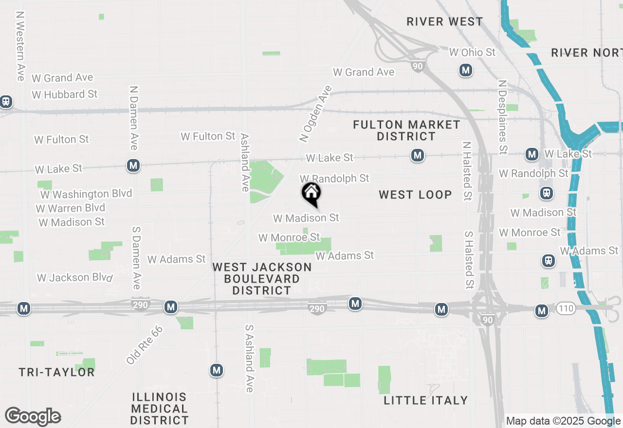 Map of 1340 W Madison Street #1, Chicago, IL 60607