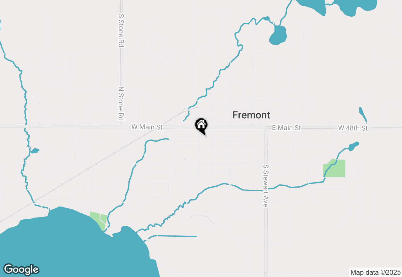 Map of 134 W Sheridan Street, Fremont, MI 49412