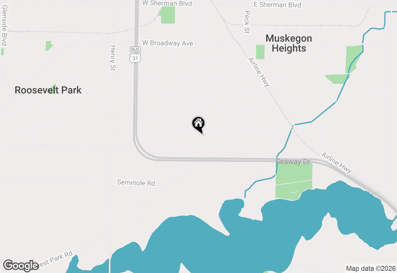 Map of 3354 Highland Street, Muskegon, MI 49444