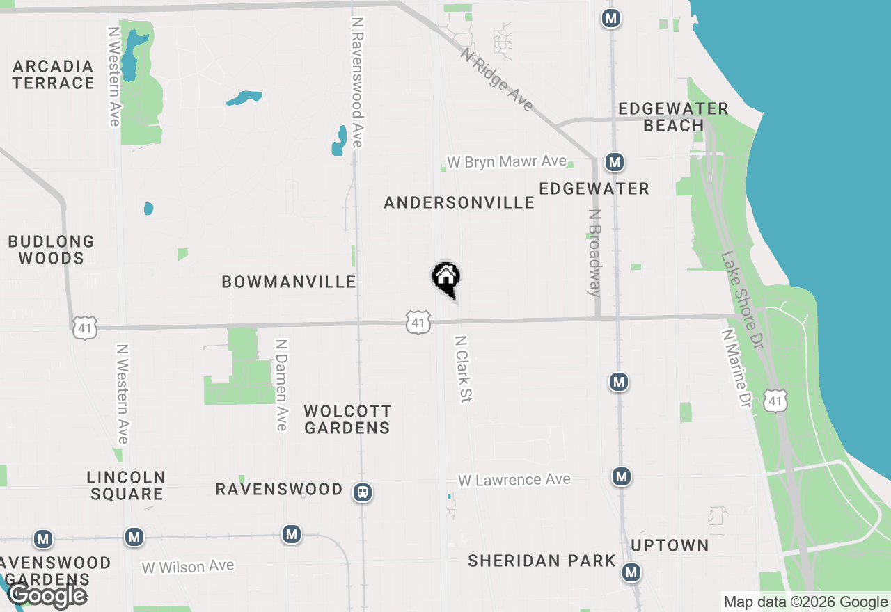 Map of 5225 N Ashland Avenue #2D, Chicago, IL 60640