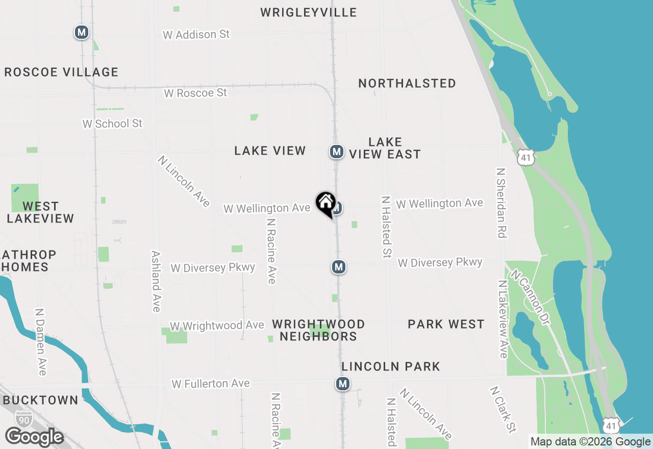 Map of 2922 N Sheffield Avenue #3, Chicago, IL 60657