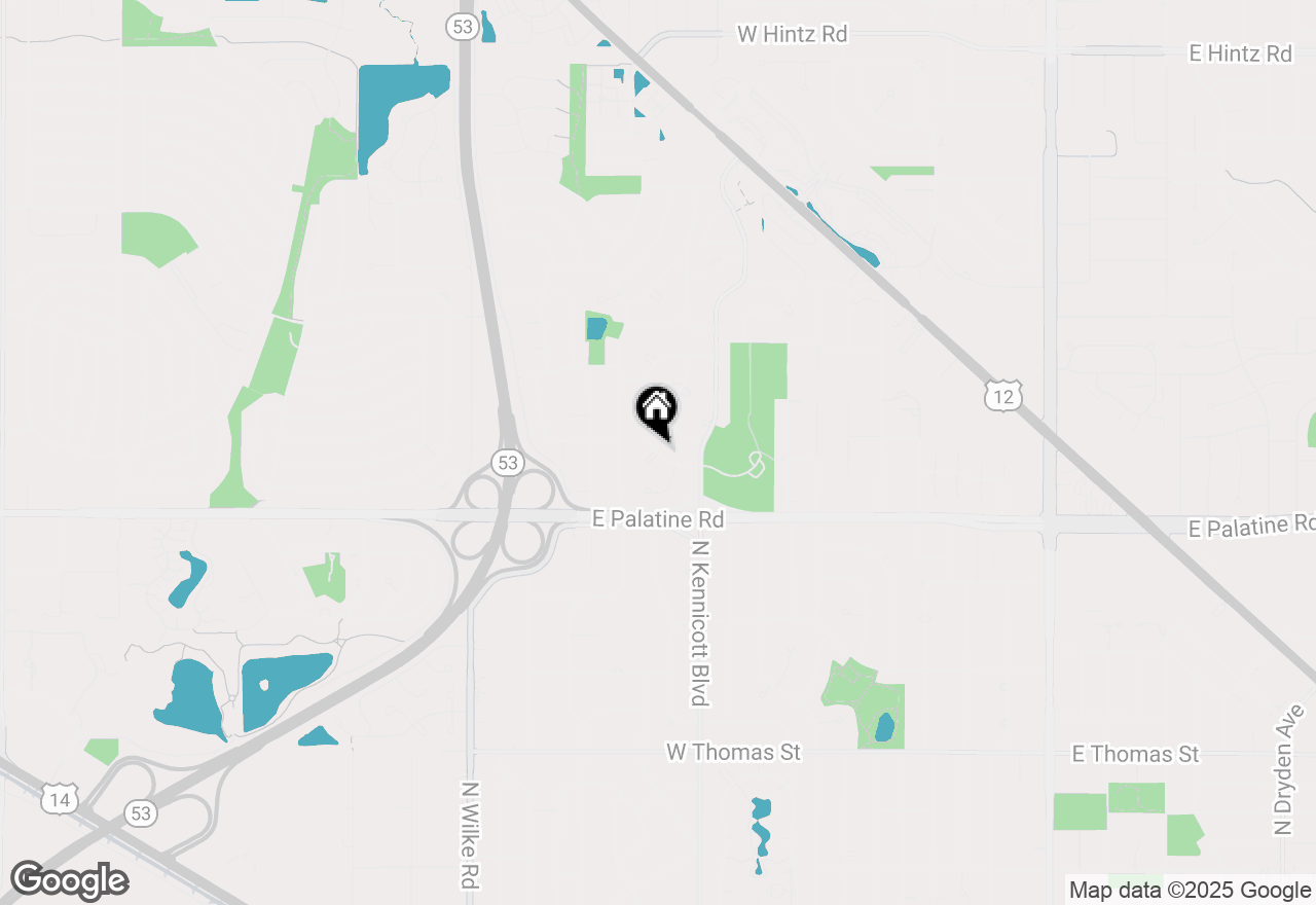 Map of 28 Shenandoah Circle, South Barrington, IL 60010