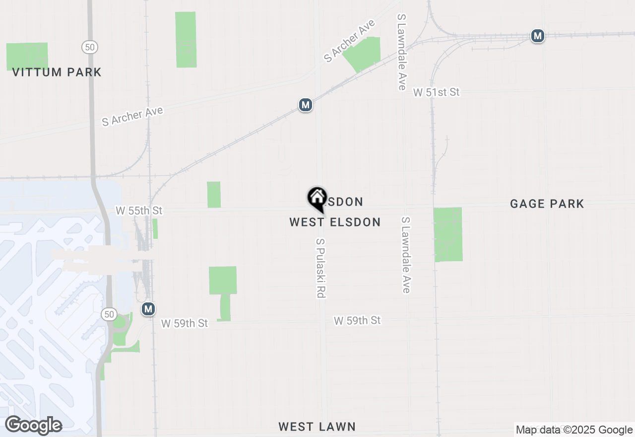 Map of 5520 S Pulaski Road, Chicago, IL 60629